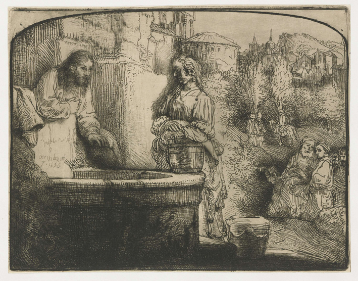  伦勃朗·梵·莱茵 Rembrandt van Rijn——基督向妇人传教3